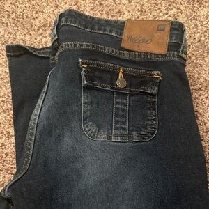 Women’s Dark Wash Jeans with Pocket Detail- Mossimo Jeans